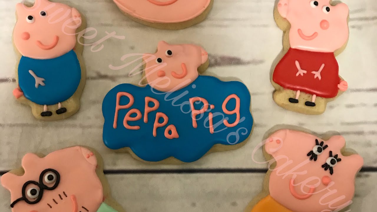 Peppa Pig Cookie Decorating Tutorial
