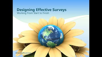 Research Methods: Developing Surveys