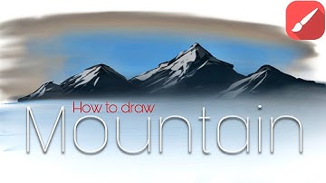 How to Draw Mountain Step by step | Infinite Painter Tutorial | Mobile Phone art