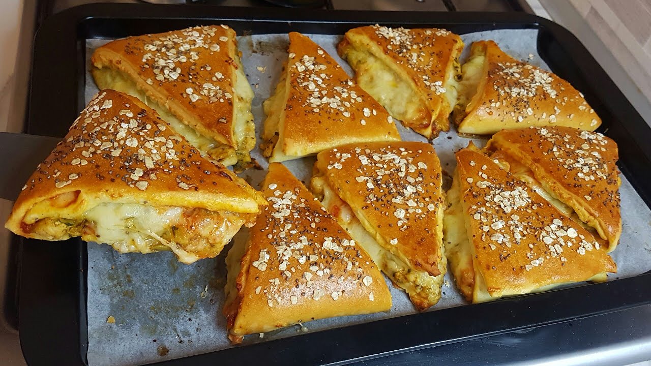 أسرع و ألذ فطائر محشية للغذاء أو العشاء  خفيفة كدوب في الفم اقتصادية بمكونات متوفرة في مطبخك