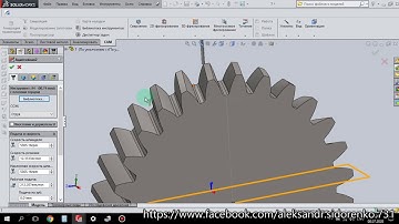 tutorial HSM WORKS for SOLIDWORKS 4 AXIS milling (HELICAL GEAR)
