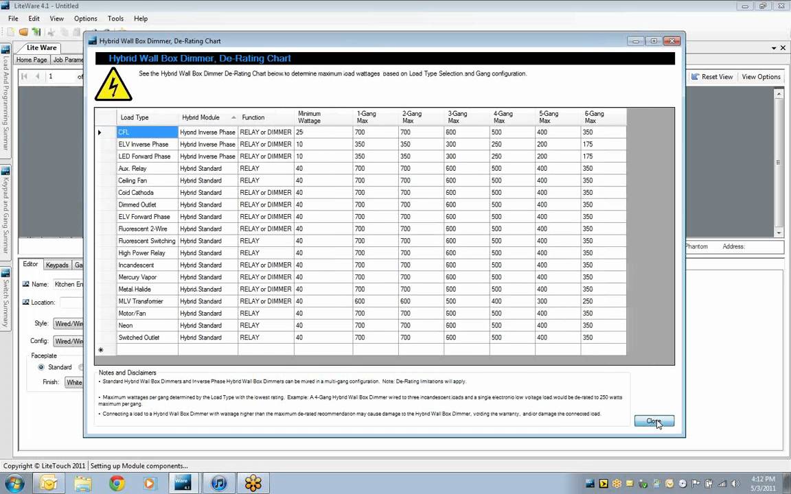 LiteTouch LiteWare4.1.3 Tutorial - The New Hybrid Wall Box Dimmer Wizard