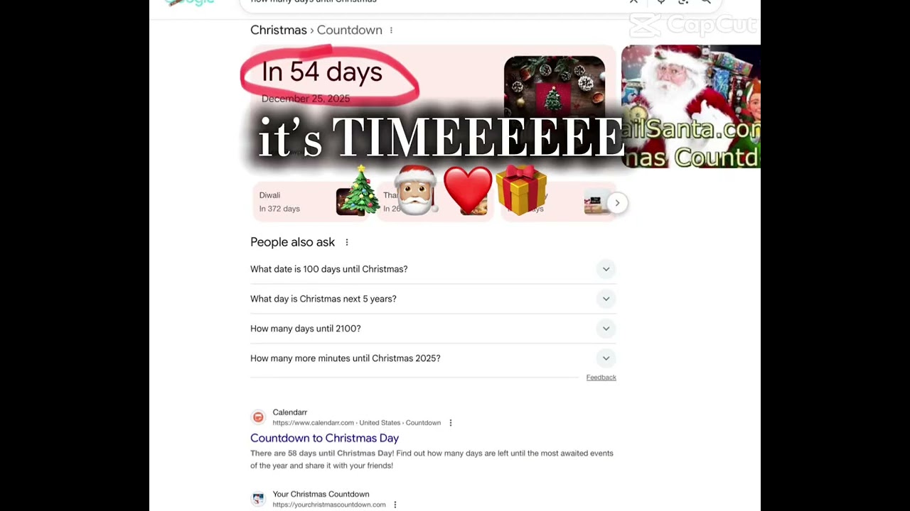 54 days till Christmas! 