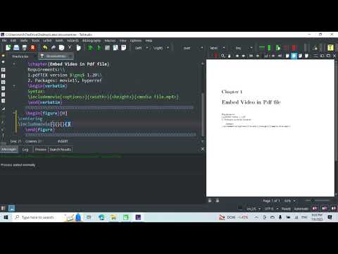 Embed Video in Pdf by using LaTex | Package: Movie15 |