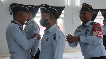 6 Pegawai Naik Pangkat, Rutan Kuala Kapuas Gelar Upacara Penyematan Pangkat Baru