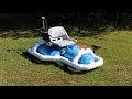 Homemade solar powered fishing boat