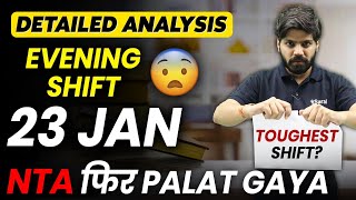 Jee Mains 2026 23 January Shift 2 Analysis Paper Level, Weightage, Cutoff Esaral
