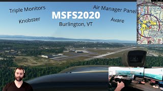MSFS2020 Triple Monitor with Air Manager Panel