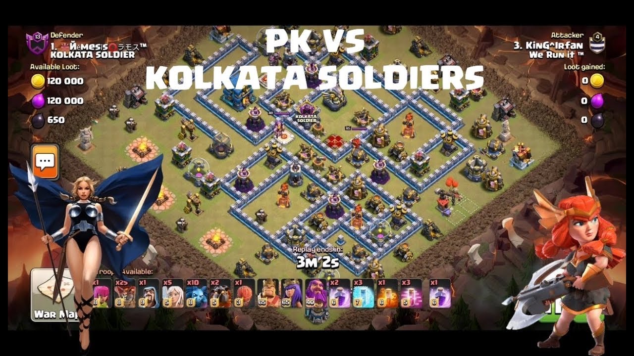 Pakistan Vs India | Kill TH12 war base | TH12 war attack strategy 2019 | TH12 Lavaloon Runs Wild