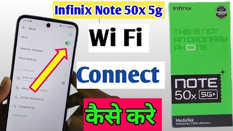 How to connect wifi in infinix Note 50x 5g me/ wifi kaise connect kare/ wifi setting kaise on kare