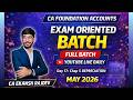 CA Foundation Accounts LIVE 🔴 | Exam-Oriented Batch | Day 17 | Depreciation Ch 5 | May 2026