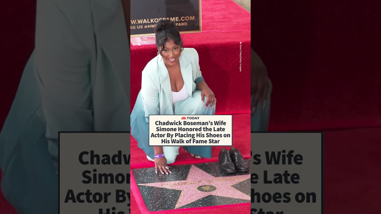 Chadwick Boseman’s Wife Simone Honored the Late Actor By Placing His Shoes on His Walk of Fame Star