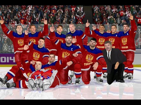 🏒NHL 2004 Rebuilt 2018 PC. Финал Олимпиады по хоккею. Россия - Канада.🏒