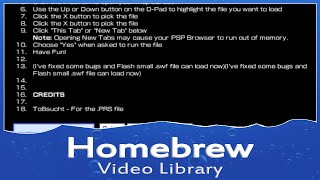FJM File Launcher 5.0 for PSP - Homebrew Video Library screenshot 4