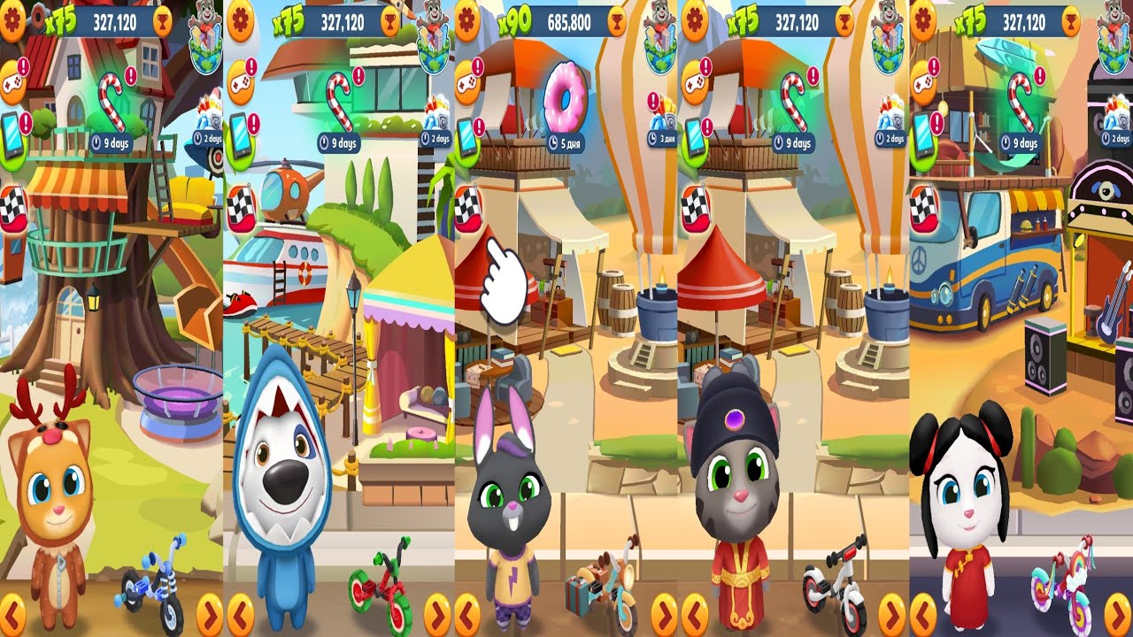 Tom Gold Run.Ginger vs Hank vs Becca vs Tom vs Angela Gameplay Android#45