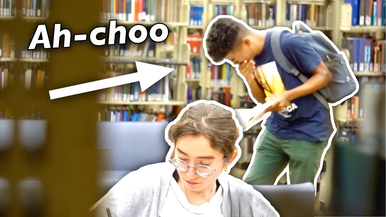 Sneezing Repeatedly in the Library