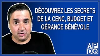 Découvrez Les Secrets De La Cenc, Budget Et Gérance Bénévole
