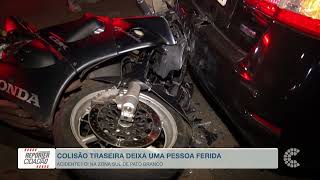 Acidente deixa motociclista ferido em Pato...