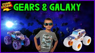 Toy Monster Truck Racing Gears & Galaxy Moon RaceTrack