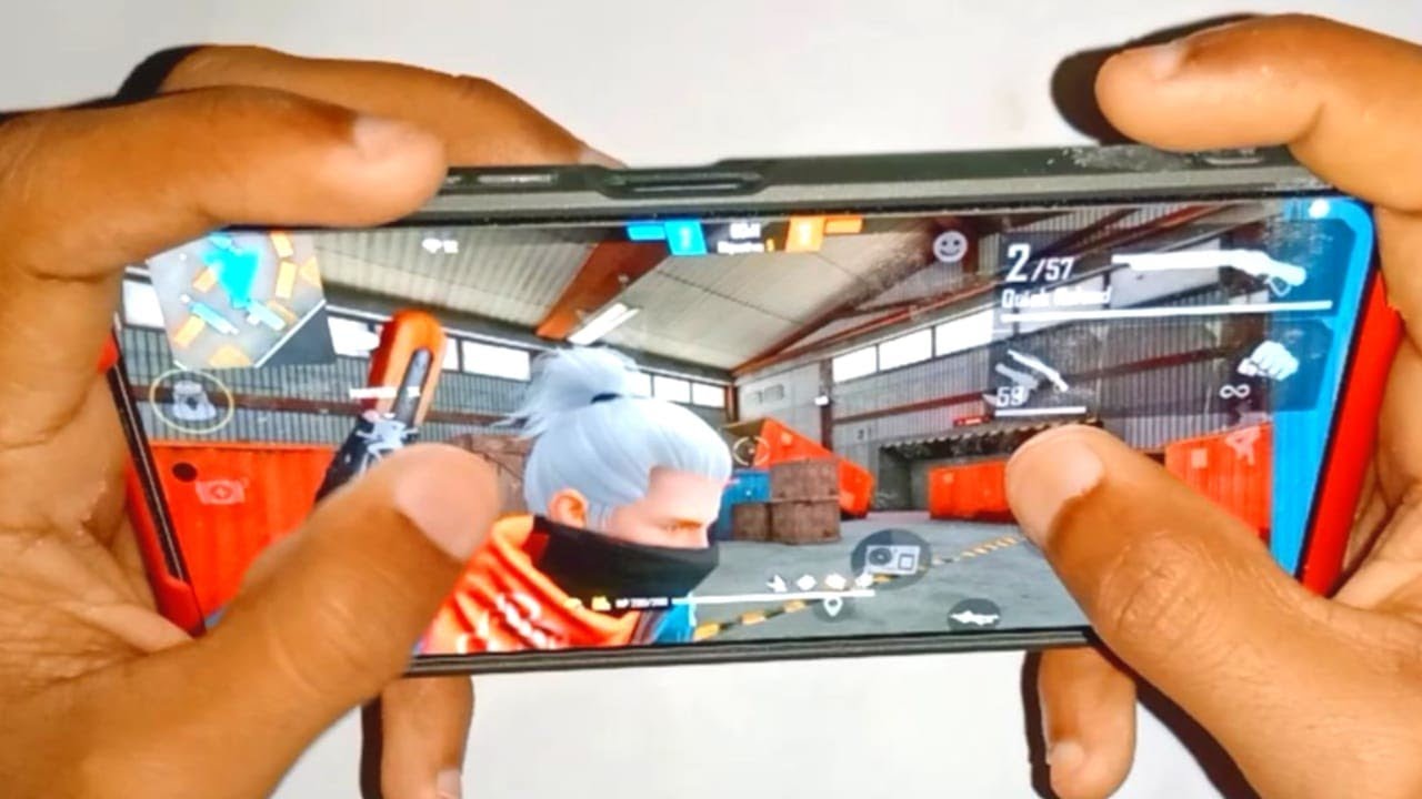 Redmi note 10 pro max free fire gameplay test 2 finger handcam m1887 onetap headshot...