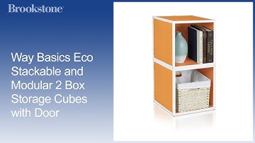 Way Basics Eco Stackable Box Storage Cube