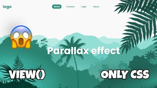 Parallax scrolling website | how to make parallax scrolling animation with html and css | css only