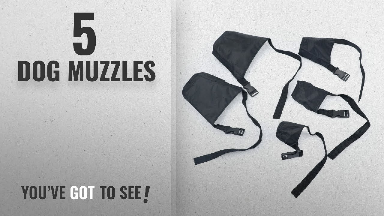 Top 10 Dog Muzzles [2018 Best Sellers]: Idepet 1SET Dog Muzzles Suit ,5PCS Adjustable Dog Mouth