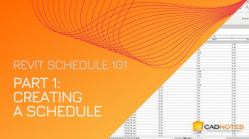 Part 1: Creating Revit Schedule