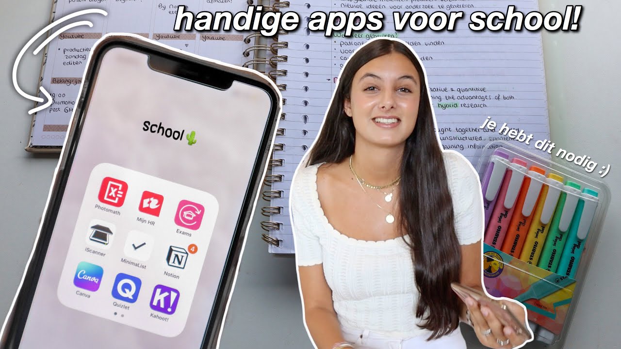 7 apps die je echt nodig hebt voor school! (gratis) // back to school #2