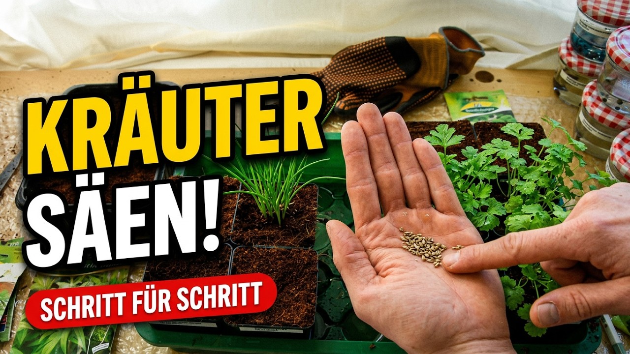Kräuter aussäen: Schritt für Schritt zu kräftigen Jungpflanzen