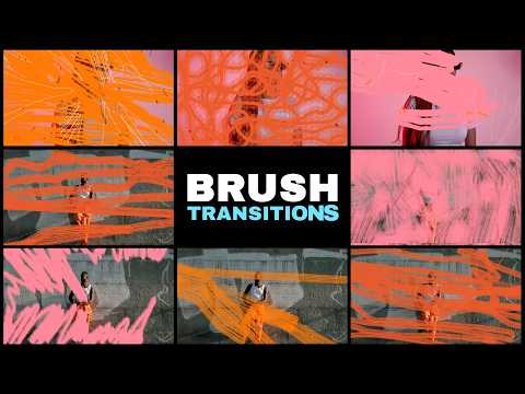Free Brush Transitions - Scribble & Doodle Style Cuts (Ae, Pr, Dr, FCPX)