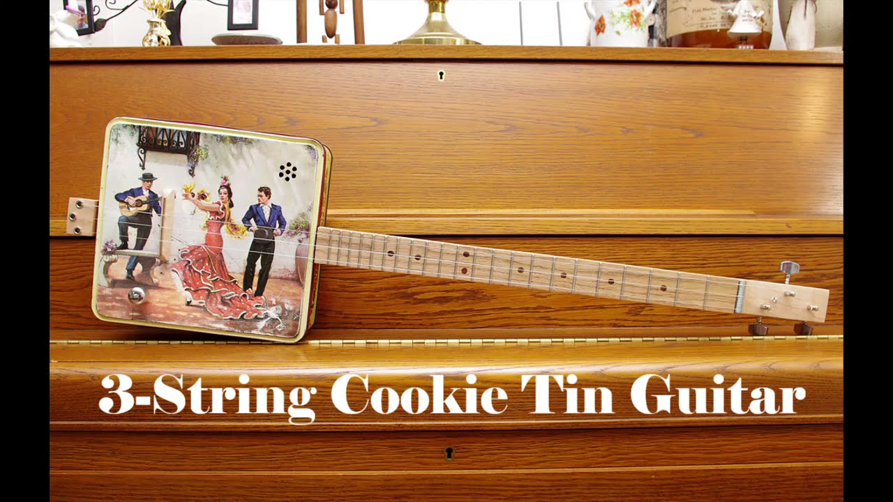 3-String Cookie Tin Guitar