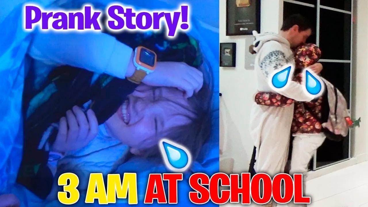 PRANK STORY • ATHENA SNEAKS INTO SCHOOL AT 3AM!