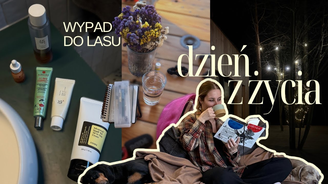 wyjazd dla zdrowia psychicznego, skincare i PIESKI, czyli DZIEŃ Z ŻYCIA edycja leśna 