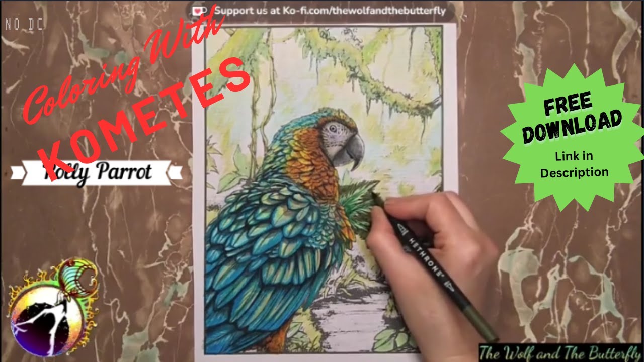 Download this coloring page for Free and color with me! - YouTube