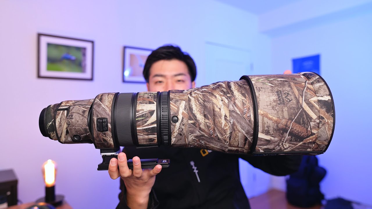 I covered my super telephoto lens with a ROLAN PRO lens cover