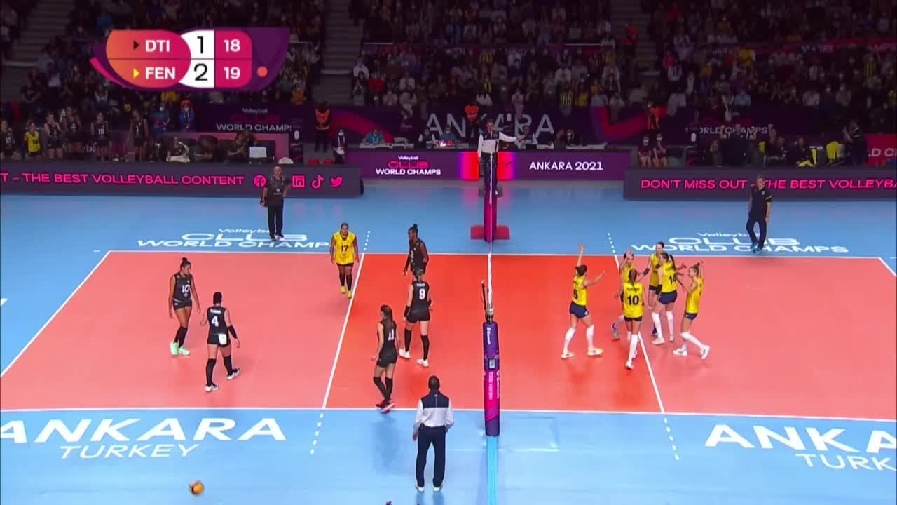 Arina Fedorovtseva Points Made in Dentil Praia Clube (BRA) vs. Fenerbahce Opet Istanbul (TUR)