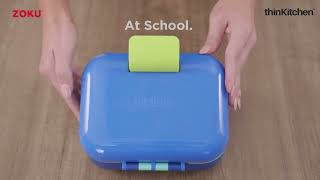 Zoku Kids Pocket Utensil Set | Stainless Steel Travel Cutlery Set | thinKitchen