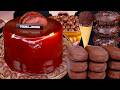 ASMR GOLD CHOCOLATE CAKE ICE CREAM MALTESERS NUTELLA DESSERT MUKBANG 초콜릿 먹방 チョコレート 咀嚼音 EATING SOUNDS