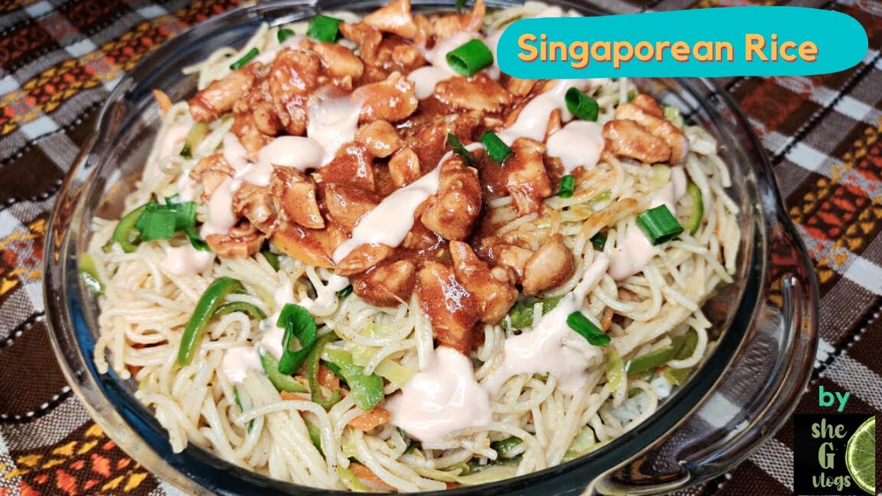 Singaporean Rice Singaporeans Rice Recipe Chicken Vegetable Noodle