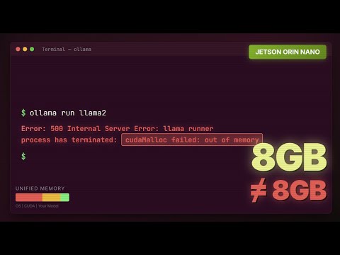 Why Llama 2 Crashes on 8GB Jetson (Memory Architecture Explained)