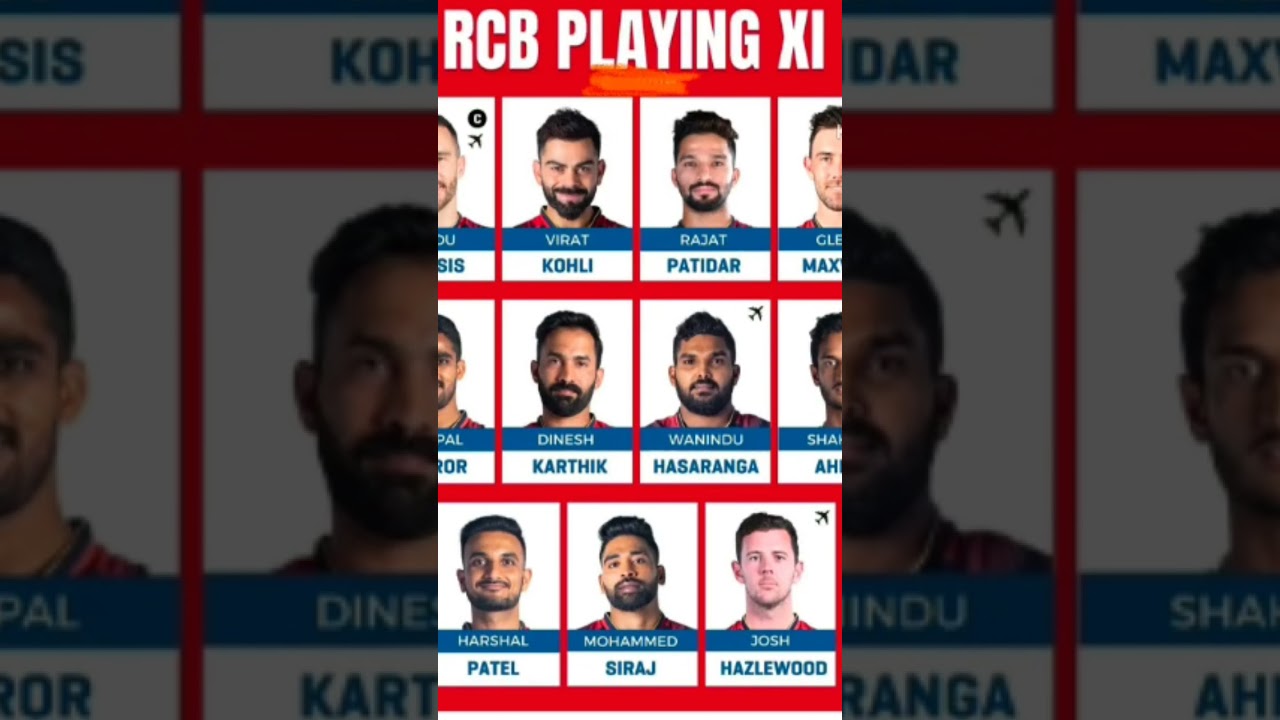 RCB playing 11 2023 IPL first match 