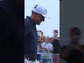 When you pure one off the flagstick for a near ace 🤯 #livgolf #shorts