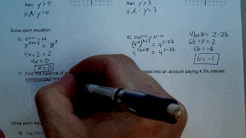 Solutions - Algebra II A - Review 7.1-7.3