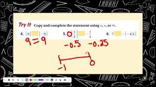 Absolute Value and ordering integers