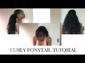 Curly ponytail tutorial