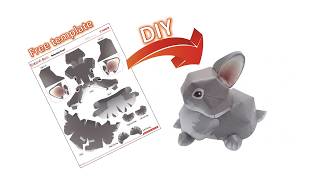 Making a Realistic Paper rabbit (Netherland Dwarf breed)