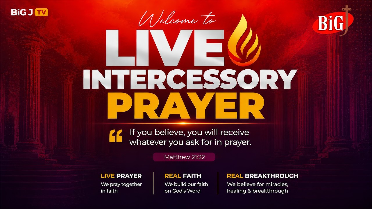 YouTubeでBiG J TV | Live Intercession Prayer | 13-07-2026を視聴 YouTubeでBiG J TV | Live Intercession Prayer | 13-07-2026を視聴