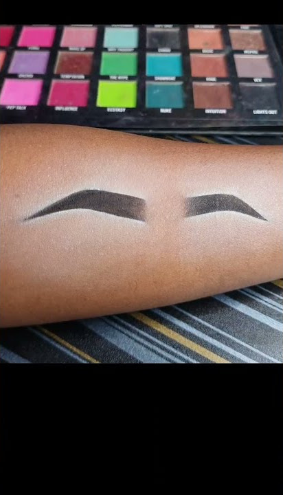 Eyebrow tutorials on hand// practice eye makeup on hand  #shorts #eyemakeuponhand #astamisgallery