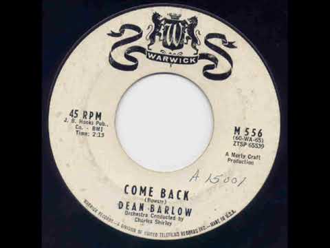 Dean Barlow - Come Back